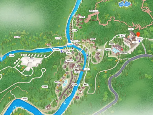 德江结合景区手绘地图智慧导览和720全景技术，可以让景区更加“动”起来，为游客提供更加身临其境的导览体验。